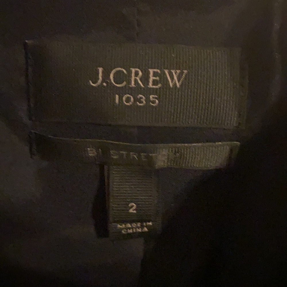 J CREW 1035 Tollegno 1900 Womens Jacket Navy Blazer - Picture 7 of 8